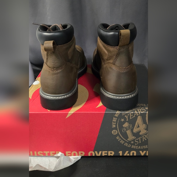 Wolverine Men's Dark Brown Leather Boots NWT STILL IN BOX - Picture 5 of 9